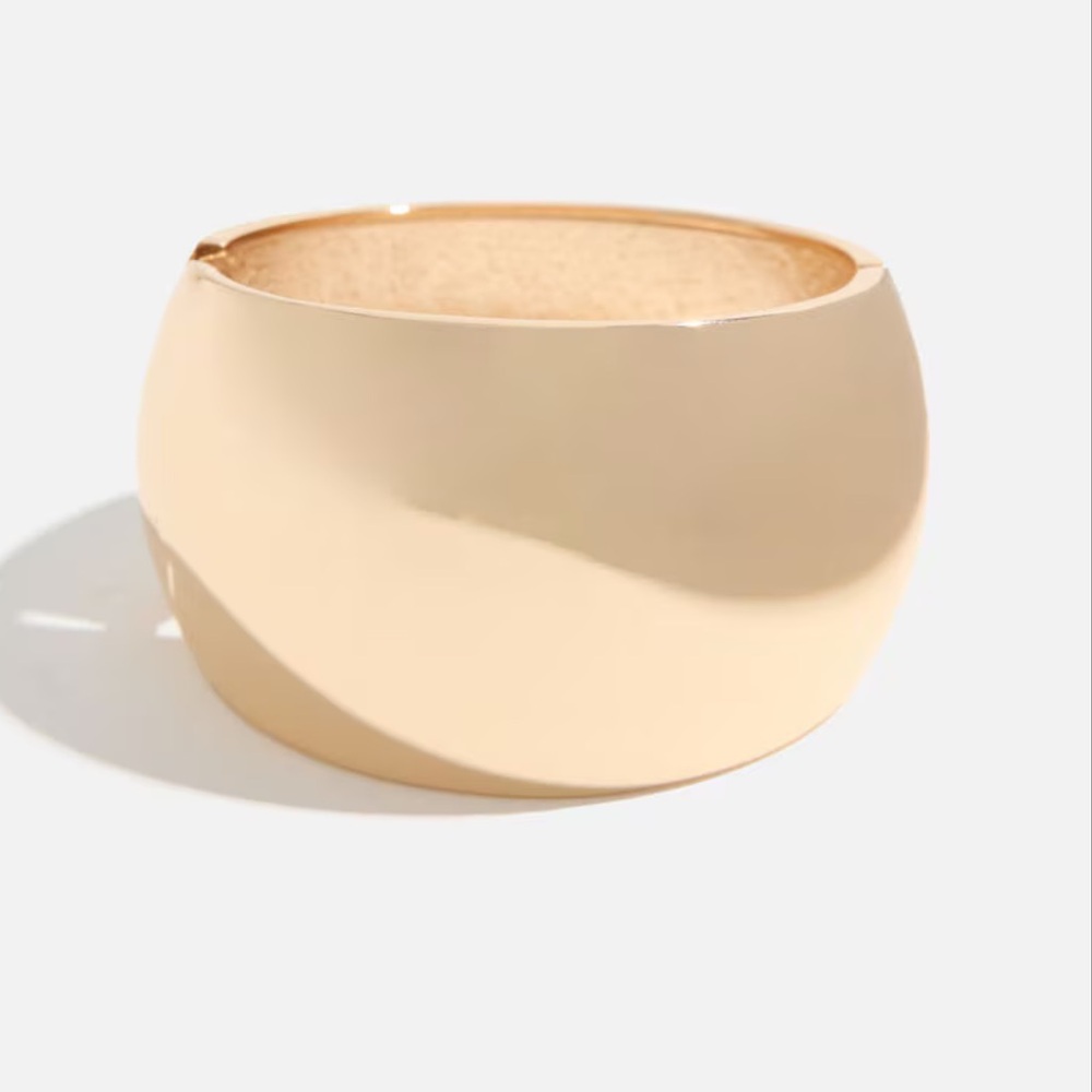 Dynamite Gold Bracelet Chunky Snap Bracelet Cuff